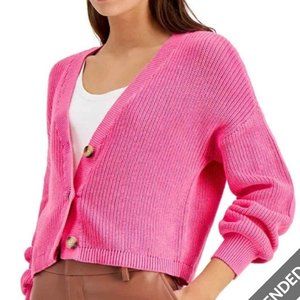 Bar III Barbie Pink Cardigan